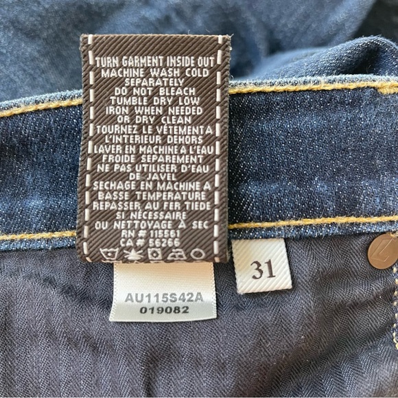 7 For All Mankind B(air) Dojo Mid Rise Flare Jeans In Authentic Fate Size 31 - Picture 10 of 15